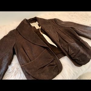 YaYa Brown Leather Jacket (NEW)